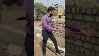 किस Type😎 का Masonry work🧱 हो रहा है ❓live from Construction Site🏗️ #shorts #viral #construction