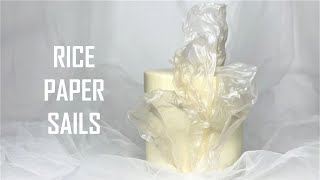 RICE PAPER SAILS FOR CAKE DECORATION