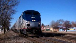 Inbound Amtrak Illinois Zephyr Through Brookfield,Illinois