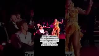 Zendaya was happy to hear her name in song #shorts #tiktok #zendaya