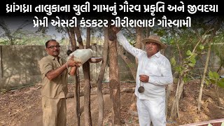 ધ્રાંગધ્રા તાલુકાના ચુલી ગામનું ગૌરવ પ્રકૃતિ અને જીવદયા પ્રેમી એસટી કંડકટર ગીરીશભાઈ ગૌસ્વામી