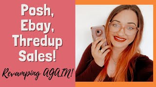 What Sold on Poshmark, Ebay, and Thredup | Realizing my Profits are Garbage | Part Time Reseller