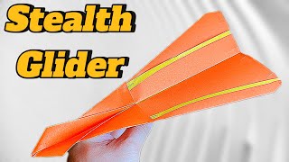 How To Make A Stealth Glider Origami Paper Airplane That's Fly Forever