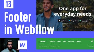 Creating Footer and CTA Section in Webflow - Ep 13 (Urdu / Hindi)