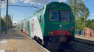 E464 891 FER di TTX con un VivAlto FER di TTX in partenza alla stazione di San Lazzaro di Savena!!!