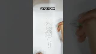 Full body base sketch  | Very easy tutorial #sketch #drawing #art I Just crossed 200 subs 😊😊