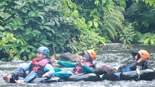 kegiatan outbound bersama anak Pramuka dari SDN 122 RL dan SMAN 9 RL