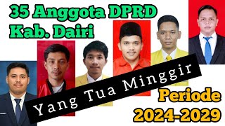 Anggota DPRD Kab Dairi Periode 2024-2029