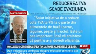 Voiculescu cere reducerea TVA la toate alimentele de baza (HD)