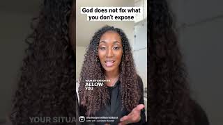 God does not fix what you’re unwilling to expose. #christianity #walkingwithgod #purposedriven