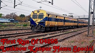 First Run OF 04295-Lucknow Kanpur Memu Special Departure Lucknow Yard