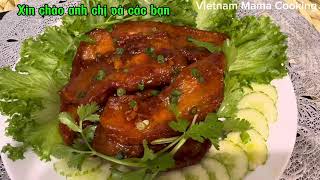 Vietnam Mama Cooking / thịt ba chỉ chiên giòn sốt mắn tỏi mật ong