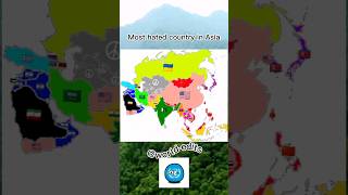 Most hated country in Asia #map