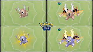 Pokemon Go: MegaEvolving Normal & Shiny Pinsir into Normal & Shiny Mega Pinsir