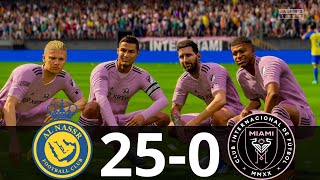 MESSI, RONALDO, MBAPPE, NEYMAR, ALL STARS | INTER MIAMI 25-0 AL NASSR