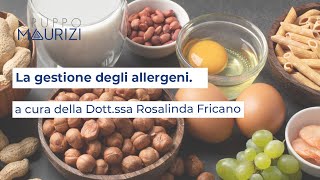 La gestione degli allergeni