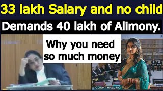 When Wife with 33 Lakh of Job Ask Alimony | Watch Judge Reply.