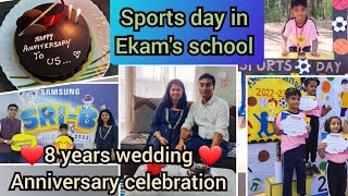 Anniversary celebration vlog। Sports day in Ekam's school। Assamese vlog। Bangalore diary