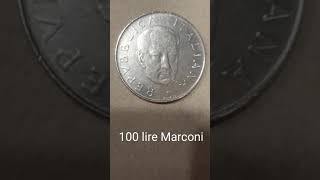 100 lire Guglielmo Marconi