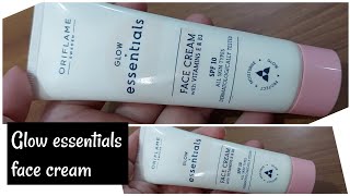 Oriflame GLOW essentials face cream full review