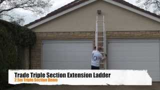 Trade Triple Section Aluminium Extension Ladder | Ladders-Online Demo