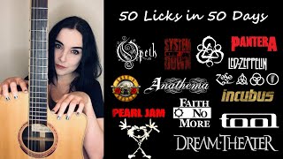 50 acoustic licks in 50 days! (metal/prog/rock edition)