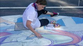 "The Reader" 3D street painting