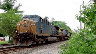 Pair of AC44s & a Geep in Fortville, IN