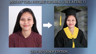 HOW TO EDIT TOGA PICTURE | PHOTOSHOP TUTORIAL | WITH FREE ATTIRE !