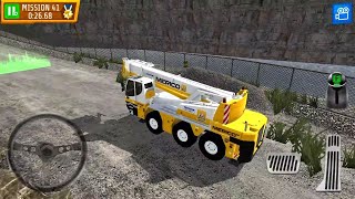 Drive Real Crane Truck - Quarry Parking Simulator - Android IOS Gameplay - Quarry Parking Lot