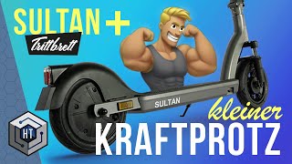 Trittbrett SULTAN + E-Scooter: WOW! Kleiner 1200W Power EScooter im XXL Test (REVIEW)