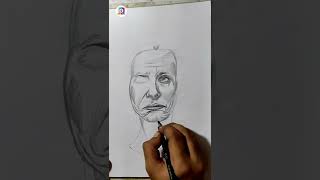 How to draw Portrait (expression) sketch | #365dayschallenge Day323 #dailysketch #dailyshorts