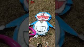 Eksperimen Terbangkan Layang layang Doraemon #Shorts