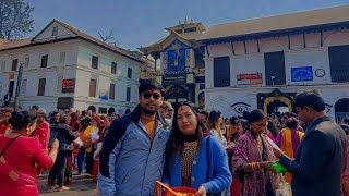 "पशुपतिनाथ दर्शन गर्दै पत्नीसँग: पवित्र समय।" #mahadev #shambhu #pashupatinath