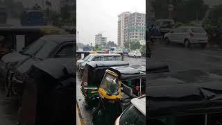 Rain Scene Adajan Patia Surat City| #surat #rain #treanding