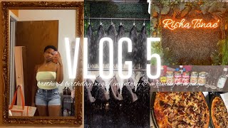 VLOG 5: brother's birthday, wigs/inventory & a family tragedy [VLOGMAS DAY 2] | Risha Tonae'