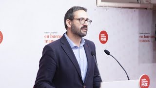 El PSOE dice que Paco Núñez "camina con los pies en el techo"