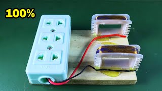 2021 Free Energy Generator Self Running Using By Copper Wire 100%