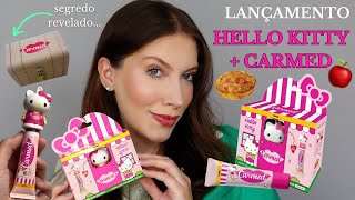 CARMED HELLO KITTY 🥧🍎 LANÇAMENTO CARMED HELLO KITTY #carmed #cimed Hidratante Labial Carmed