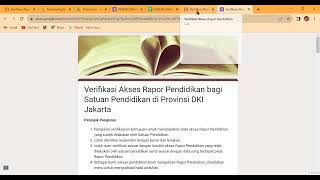 MENGISI LINK PBD BMP DKI DAN MELIHAT DASHBORDNYA