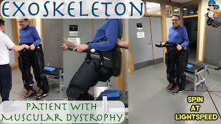 Shorts -  REX Bionics Exoskeleton Robotic Walking Suit on Patient With Muscular Dystrophy - #shorts