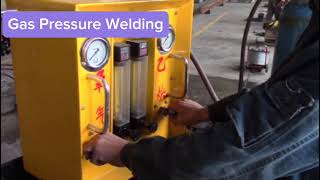 Rail gas welding for track maintenance