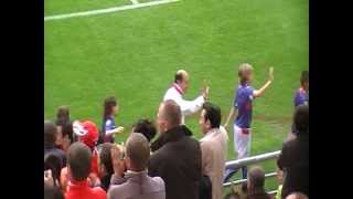 Stade de Reims- Monaco ,07/05/2012, tour du stade des jeunes joueurs avant le match