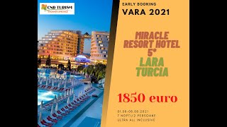 MIRACLE RESORT HOTEL - Charter Avion Antalya 2021