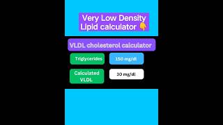 vldl cholesterol cal Calculator #viralvideos #vldl #cholesterol #lipidprofile #ldl #130 #123go