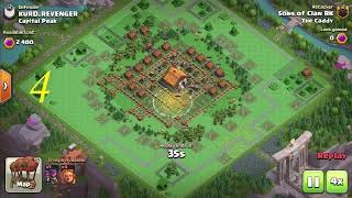 Clash of clans best capital peak town hall 3 base with replays