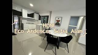 【FOR RENT】HUNI, Eco Ardence, Setia Alam - New Service Residence, Fully furnished, near Jaya Grocer