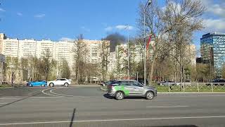 Пожар в Московском районе. /Fire in the Moscow region. Санкт-петербург.