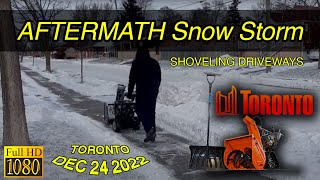 Toronto Snow Storm AFTERMATH | How TO Shovel Driveways, City Clean-Up, Snow Blower BENEFITS | Dec 22