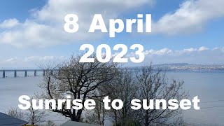 Sunrise to sunset on 8 April 2023 | 4K | Timelapse